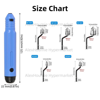 NB1000 BC1651 Countersink Inner Hole Chamfer Repair Reamer Tool Burr Remover Hand Reamer for Metal Aluminum Copper Wood Plastic