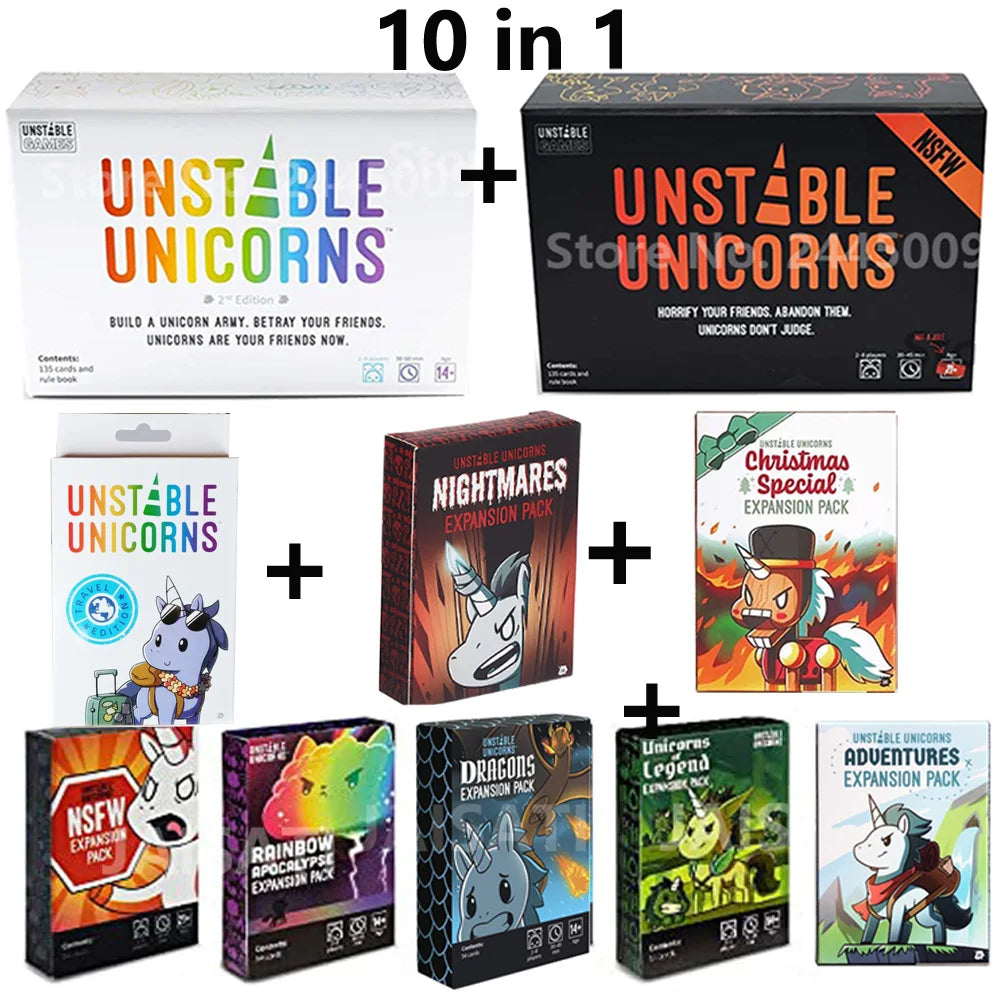 Board Games Unstables Nightmares Expansion Unicorns Here to Slay Expode card game