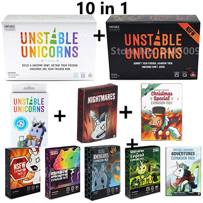 Board Games Unstables Nightmares Expansion Unicorns Here to Slay Expode card game