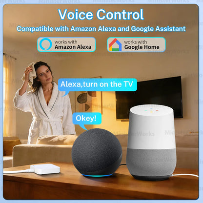 Tuya WiFi IR Remote Control with Zigbee Hub for Smart Home Remote Control Via APP SmartLife Work with Alexa Google Home