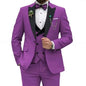3 Pieces Men's Wedding Suits Formal Groom Tuxedo Slim Fit Business Blazer Double Breasted Vest Pants Set for Party