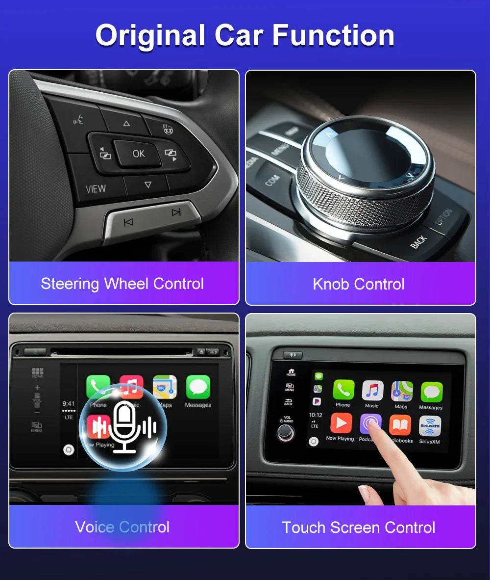 2 in 1 CarPlay Wireless Adapter Android Auto To USB car play Wireless Intelligent Systems Wireless Adapter Mini AI Box for Car