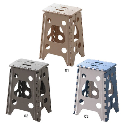 Portable Foldable Stool Outdoor Indoor Dining Table Chair 18 Inch Folding Step Stool 400 LBS Capacity Collapsible Plastic Stools