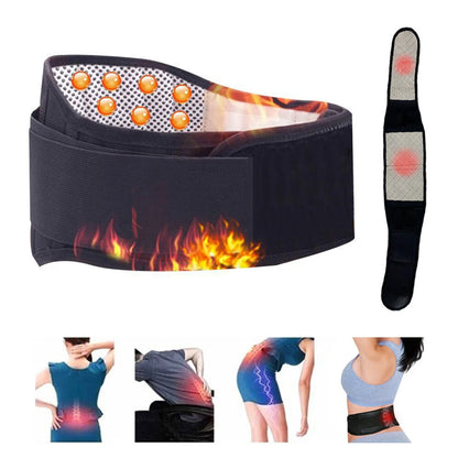 Self Heating Lumbar Back Support Wrap Adjustable Protective Waist Wraps For Unisex Arthritis Joint Pain Relief Injury Recovery