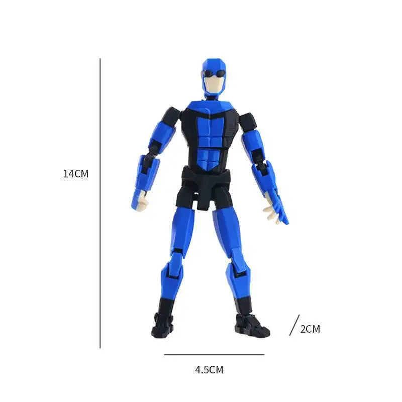 3d Printed Blue-Masked Invincible T13 Dummy13 Multi-Jointed Movable 3d Printed Shapeshift Toys Action Figure Custom Toy