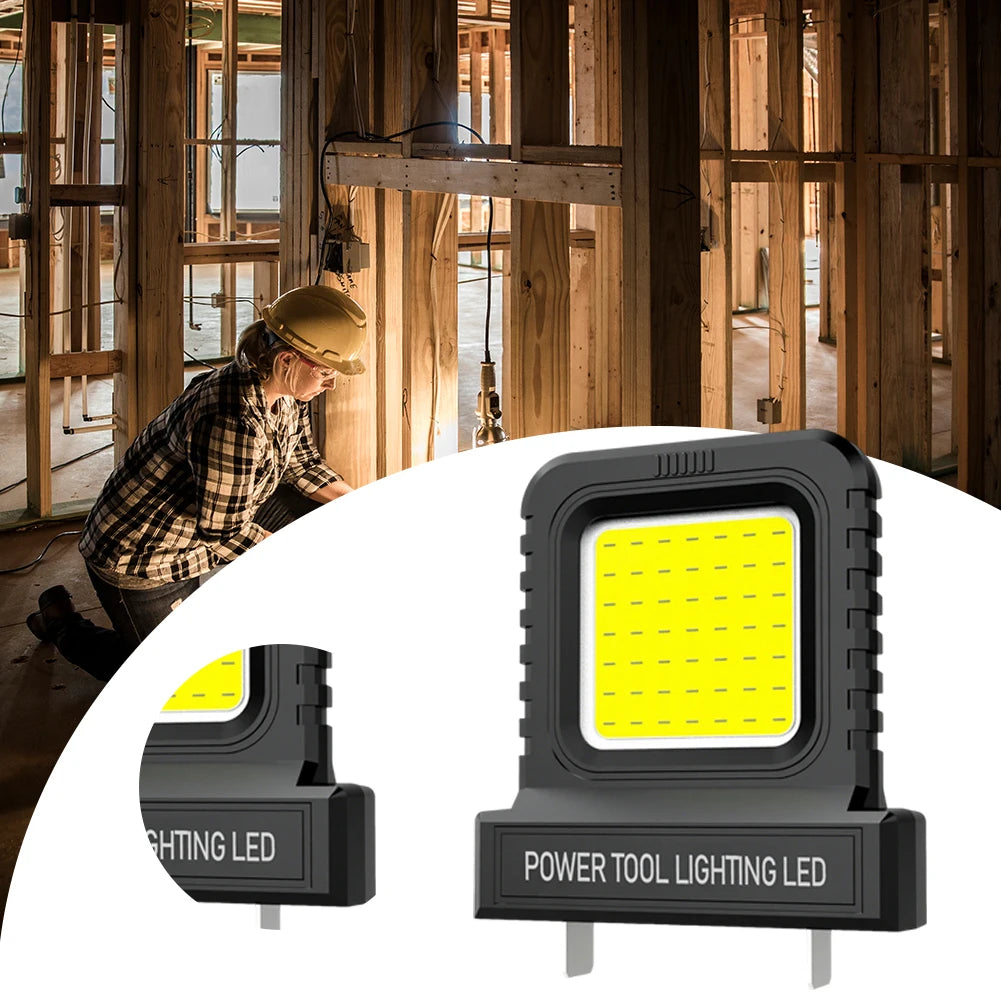 1-5 szt. Lampa robocza LED do elektronarzędzi Makita, Milwaukee, DeWalt, Bosch, Dayi, Lomvum, Zhipu, z akumulatorem litowo-jonowym 18V-21V