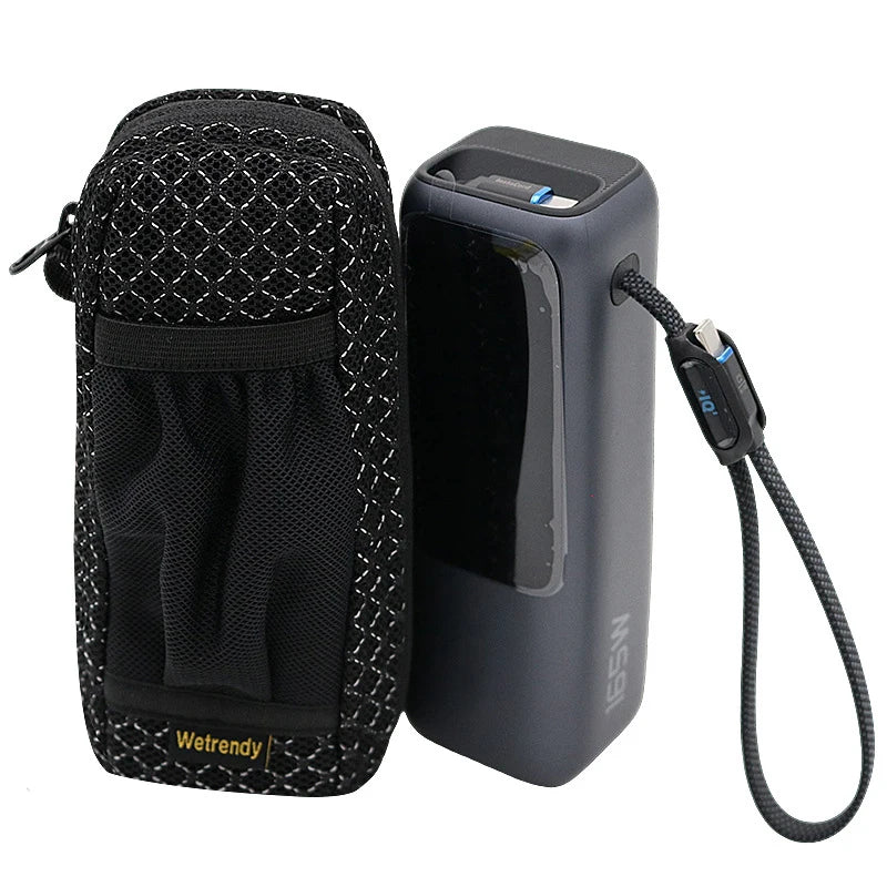 Portable Breathable Power Bank Bag for Anker A1695 & Zolo 165W, Outdoor Travel Ventilate Carrying Case