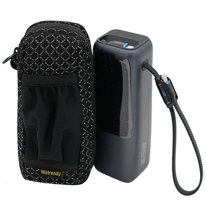 Portable Breathable Power Bank Bag for Anker A1695 & Zolo 165W, Outdoor Travel Ventilate Carrying Case