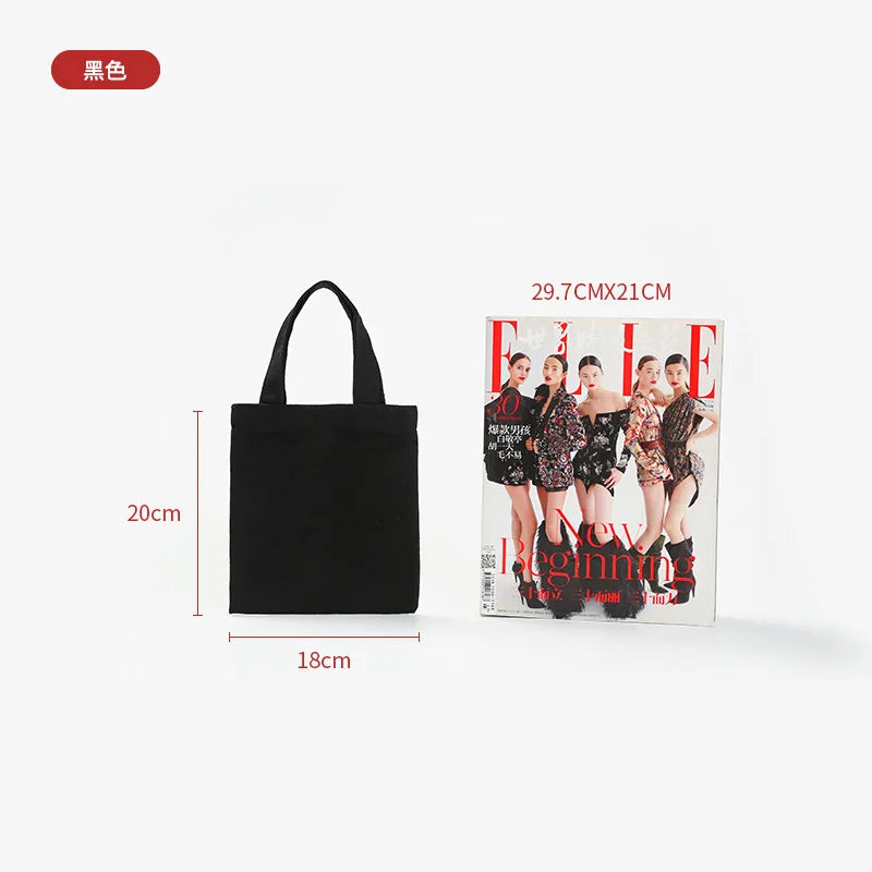 Wholesale 50pcs/Lot Reusable Canvas Tote Bags Custom Logo Shopping Bags Bulk Promotional Eco-Friendly Cotton Grocery Bags