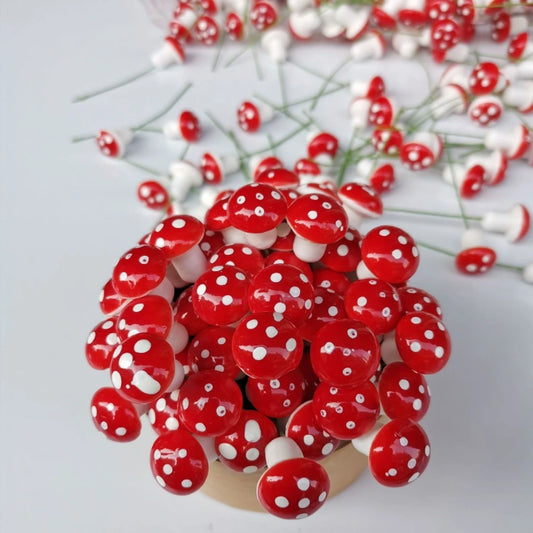 12Pcs Foam Small Mushrooms, Mini Colorful Mushroom Micro Landscape Pot Landscape Props, Christmas New Year Decoration Ornaments