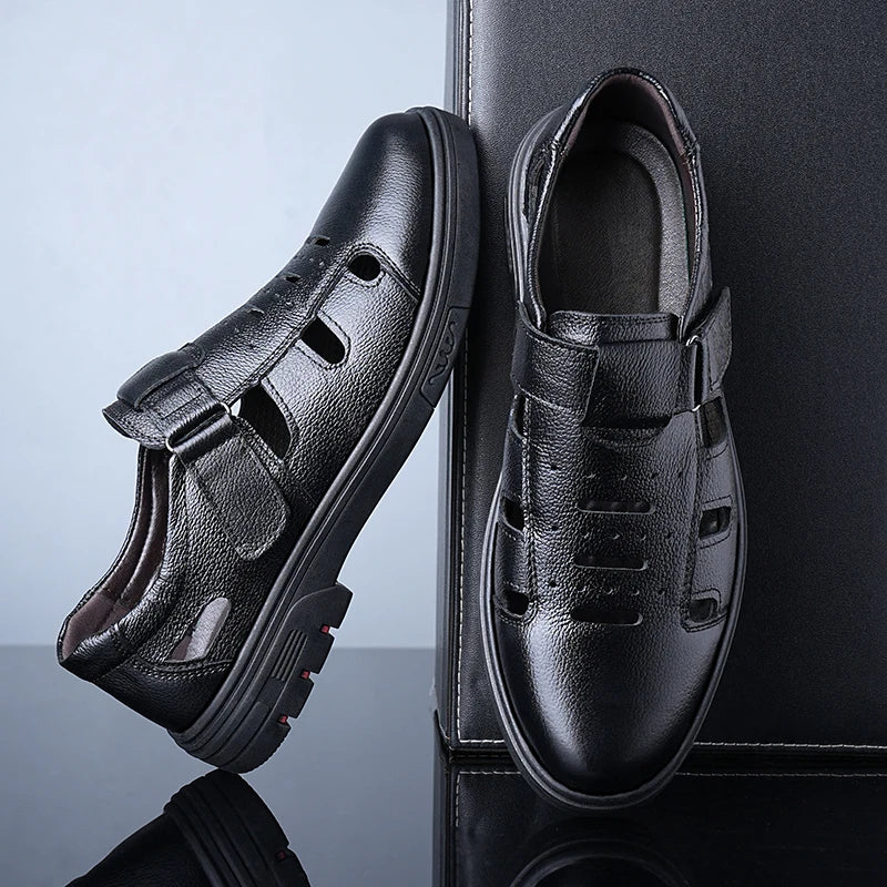 Men's Summer Hollow out Slip-On Shoes Anti-Slip Soft Bottom Casual Comfortable Breathable Loafers-705