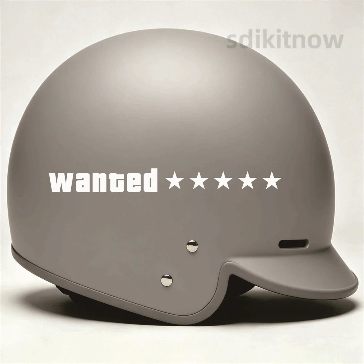 Wanted 5 Stars Helmet Sticker Waterproof Vinyl Decal For GTA 5 6 Motorbike Decor styling for Honda Yamaha Suzuki Kawasaki BMW