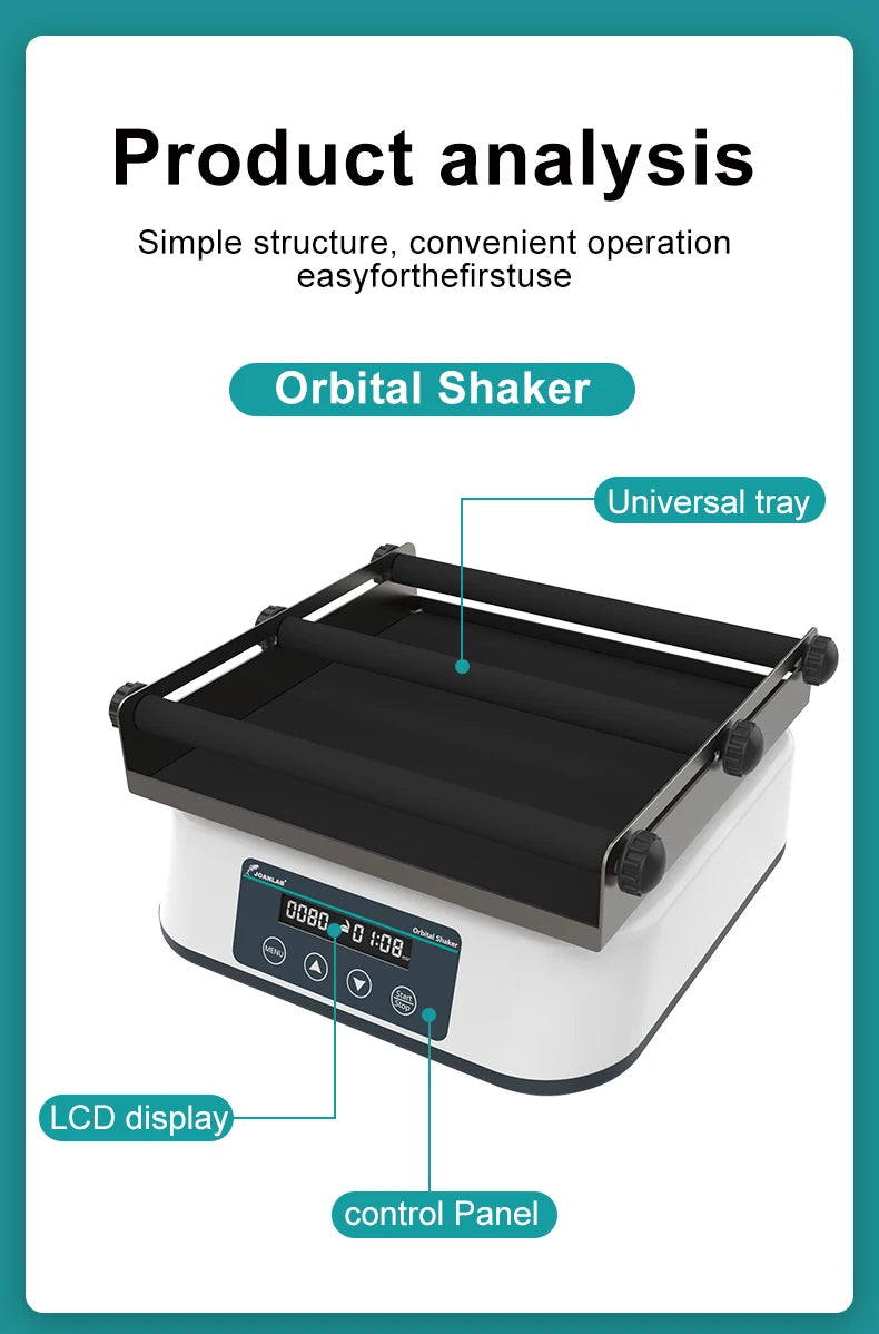 JOANLAB 110/220V Orbital Shaker Digital Display Linear Shaker Laboratory SK-20Pro