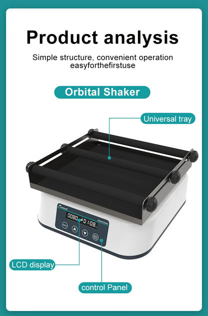 JOANLAB 110/220V Orbital Shaker Digital Display Linear Shaker Laboratory SK-20Pro