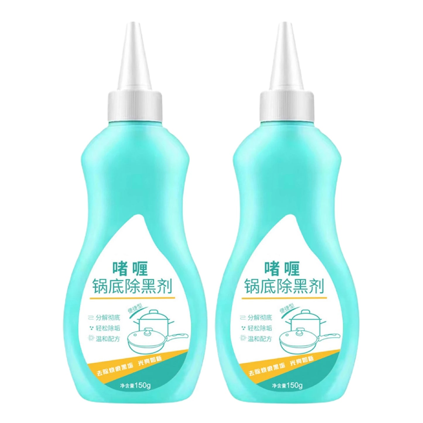 150g PotBottom Cleaning Gel Stainless Steel Cleaner for Bottom of Pots and Pans Pot Gel Cleaner Effortless for Burned Cookware