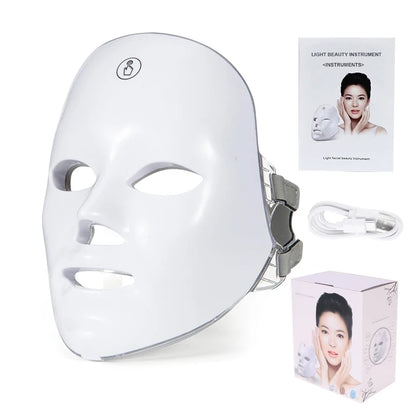 7 Colors Wireless Led Face Mask Therapy Photon USB Recharge Facial Mask For Anti Aging Skin Rejuvenation Skin Care Beauty Device