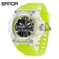 SANDA 3367 Men's Electronic Watch Large Dial Multi Functional Outdoor Waterproof Student Sports Electronic Watch