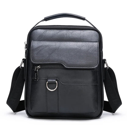 Brand Men Shoulder Bag for 9.7" iPad Men PU Leather Flaps Men's Crossbody Bags Business Flap Male Solid Messenger Bag Travel Bag