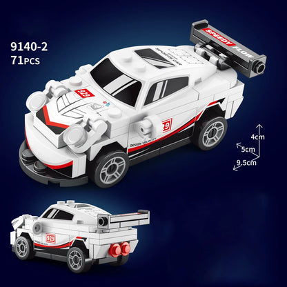 City Speed Racing MOC Car Sports Building Blocks Bricks Classic Rally sport Super Racer Vehicles Christmas gift Technical toys