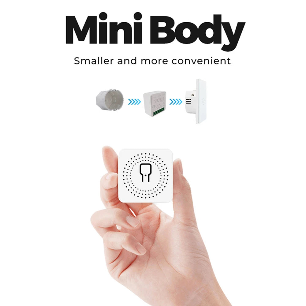 Tuya Smart Home ZigBee WiFi Smart Switch with Power Monitor 16A Mini Breaker Voice Control for Homekit Siri Alexa Google Alice