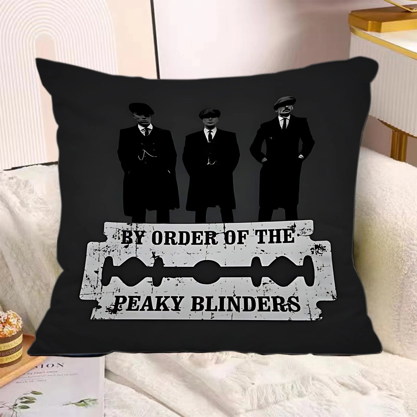 TV Series Pillow Covers Cartoon Sofa Decorative Home Double-sided Printing Short Plush Cute Cushion P-Peaky B-Blinders Cover