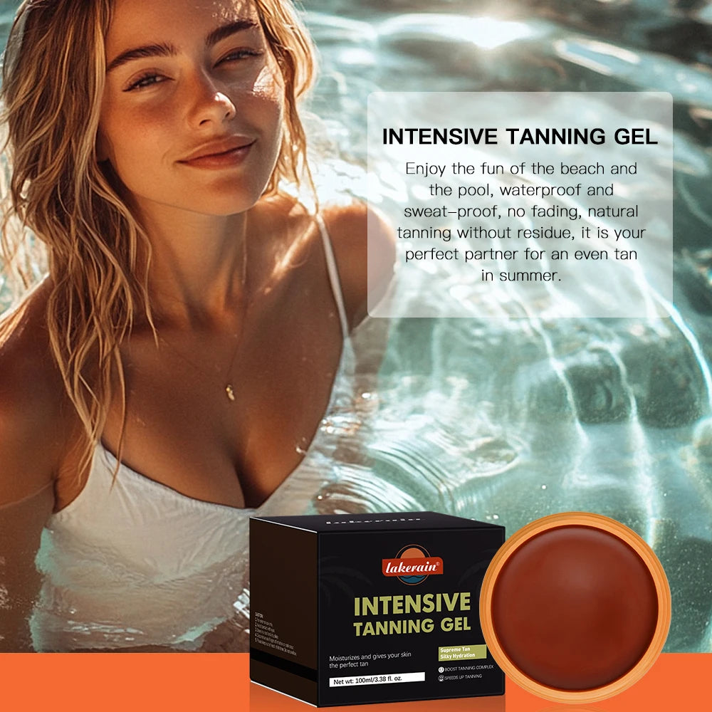 Lakerain Intensive Tanning Gel Body Cream Bronze Tanning Lotion Carroten Effective Sun Aid Take In Sunlight Moisturizing Cream