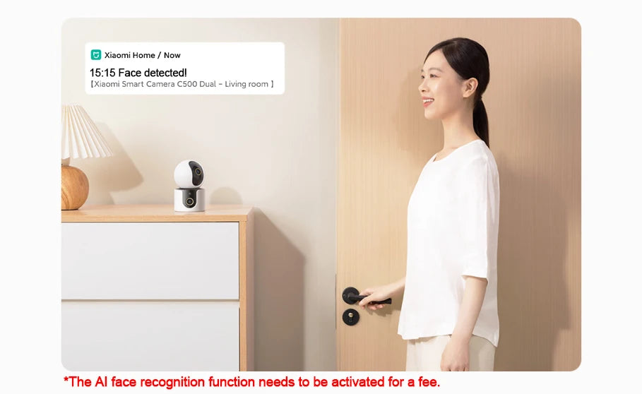 2025 Xiaomi Smart Camera C500 Dual Lens Version 4MP Security Camera 360° AI Detection Full Color Night Vision WiFi 6 Mi Home APP