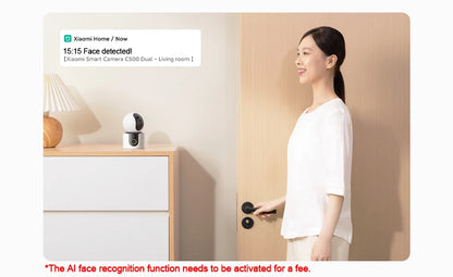 2025 Xiaomi Smart Camera C500 Dual Lens Version 4MP Security Camera 360° AI Detection Full Color Night Vision WiFi 6 Mi Home APP