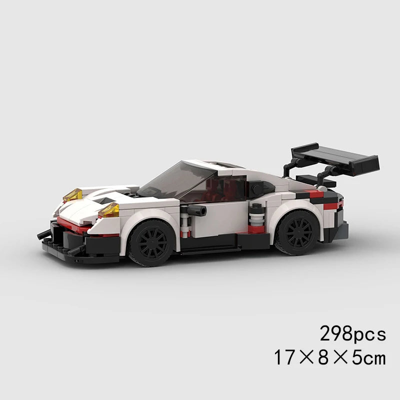 City Speed Racing Car Model Building Blocks DIY Bricks MOC Toy Classic Rally Sports Super Racer Vehicle Christmas gift technique