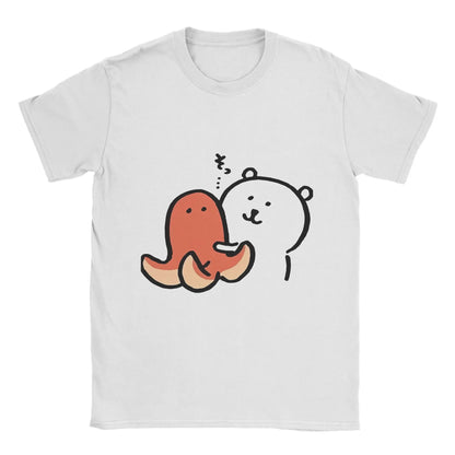 Joke Bear Print T Shirt for Women Summer Vintage T Shirts O-Neck Hip Hop Tee Shirt Women Clothing