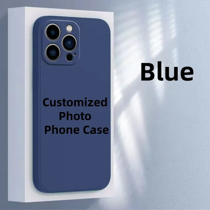 Couple Customization Phone Case For iPhone 18 17 16 15 14 13 12 11 Pro Xs Max Plus Mini XR 17e 16e Air DIY Photo Silicone Cover