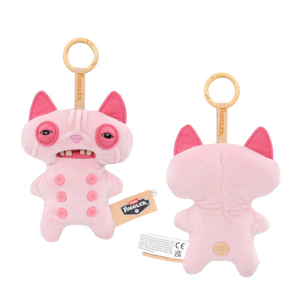 Fuggler Alley Cats Care-Bears Fugg Plush Toys Nuggets Keychain Funny Ugly Tooth Monster Bag Charm Dolls Backpack Decor Bagged