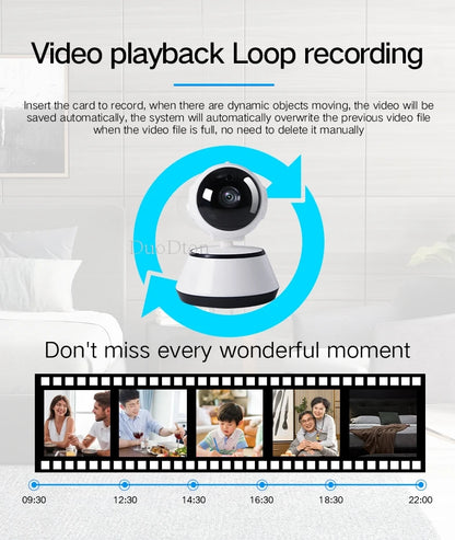 3MP WiFi Camera Home PTZ IP Camera Color Night Audio Wireless Surveillance Camera Auto Home Tracking Security CCTV Camera