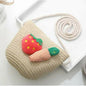 Kids Cute Hand Bag Children's Weave Shoulder Bags Fashion Straw Cross Bag For Girls Made From Natural