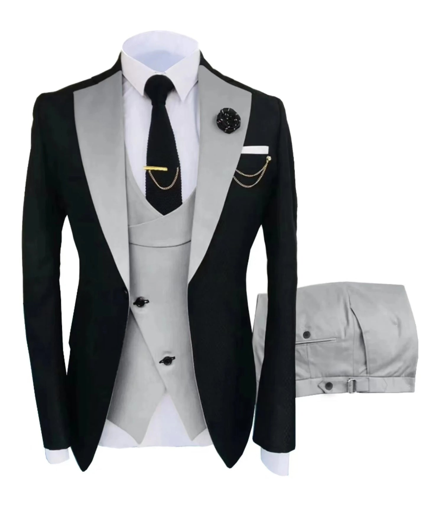 high-quality wedding art ，dress suit for men，3 pieces Blazer Vest And Pants set，performance, Emcee，Groomsmen