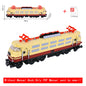 Vintage Dual Cab Train MOC Blocks, Detailed Retro Railway Locomotive, Educational DIY Toy for Train Fans, No Paper Manual