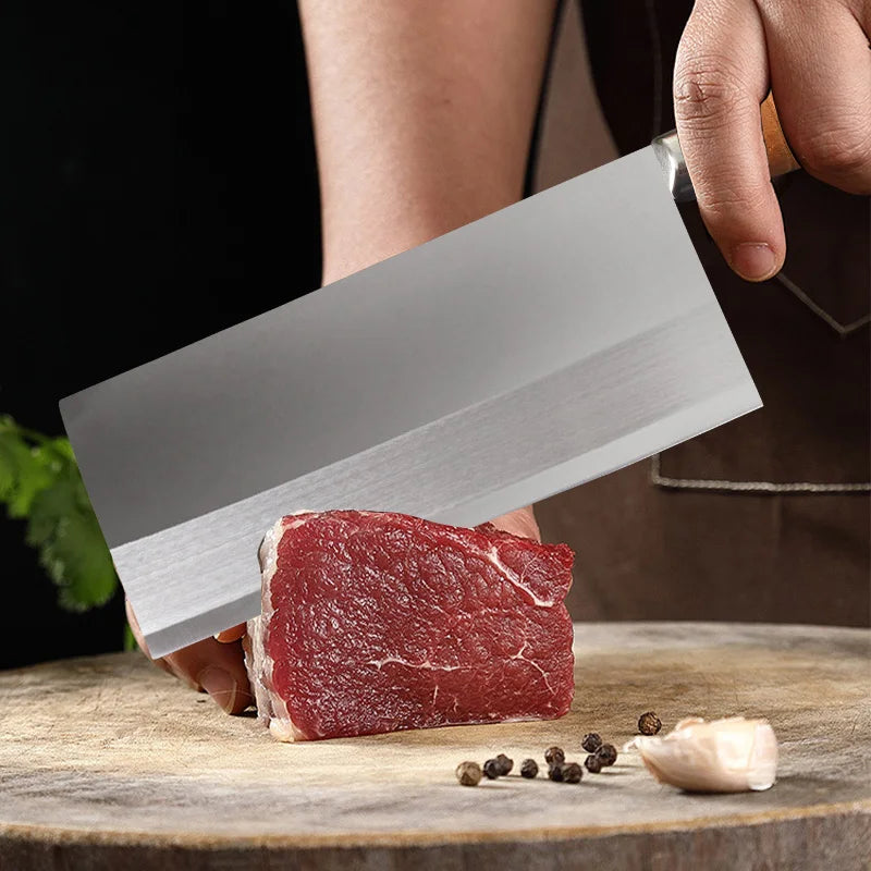 Handmade Forged Chinese Cleaver Knife Ultra Sharp Slicing Filleting Knives Chef Knife for Meat Vegetable Kitchen Cooking Tools