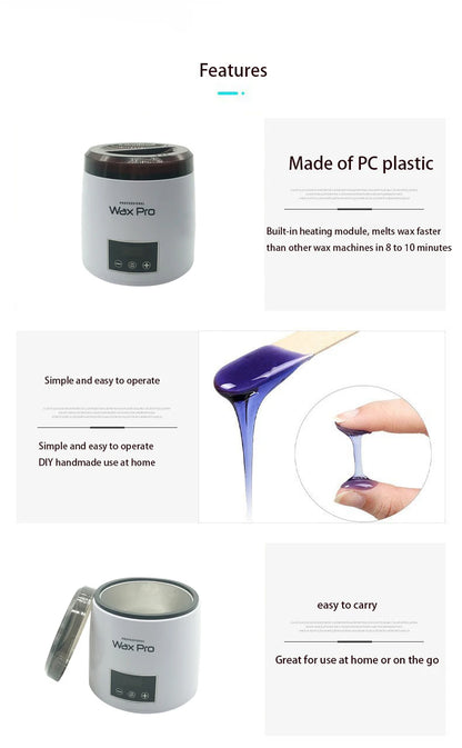 Electric Bone Glue Heater Hot Wax Machine Paraffin Pot Warmer Hair Removal Waxing Machine Wax-melt Epilator Digital Display