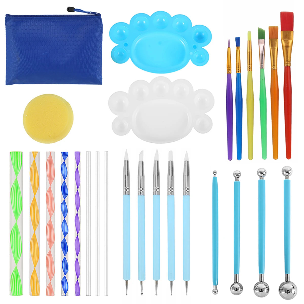 Mandala Dotting Tools for Rock Painting Kits Dotting Art Pen Paint Stencil Drawing Stylus Brush Art Supplies Mandala Art Tool