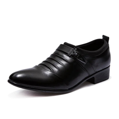 Hot Sale Dress Shoes Man Big Size 48 Casual Business Leather Shoes Men Pointed Toe Wedding Shoe Classic White Men's Formal Shoes