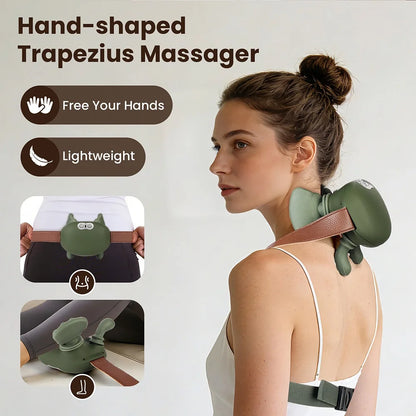 Bionic Finger Neck Shoulder Massager Wireless Neck Cervical Trapezius 4D Kneading Body Back Hand Massage Shawl Brushless Motor