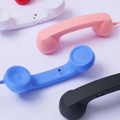 C-Type Telephones Handset Mobile Calls Receiver Type-C Plug Play Crystals Clear Calls Type C Adapter Mic Microphone Speaker