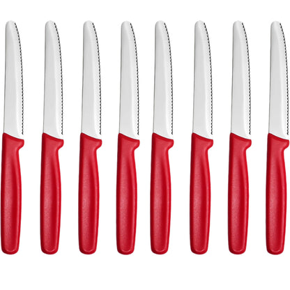 1/2/4/6/8PCS,Serrated Steak knife Round Tip Fruit Vegetable Paring Baking Toast Serrated Bread Knives Kitchen Stuff Baking Tools