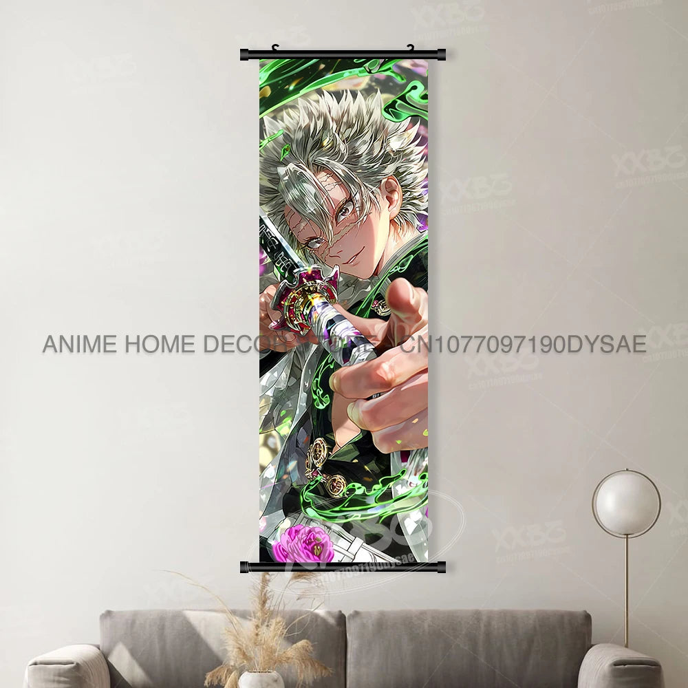 Anime Demon Slayer: Kimetsu No Yaiba Figures Poster Canvas Print Hanging Painting Wall Art Scrolls Picture Home Decoration Mural