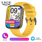 LIGE Nowy Smartwatch z Pomiarem Temperatury Ciała Damski Męski Ekran HD 360 Odbieranie Połączeń Wybieranie Połączeń Smartwatch Męskie Zegarki dla Kobiet Bransoletka