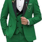 3 Pieces Men's Wedding Suits Formal Groom Tuxedo Slim Fit Business Blazer Double Breasted Vest Pants Set for Party