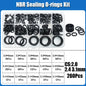 O Ring NBR Seal Washer Plumbing Gasket Thickness 1/1.5/2.0/2.4/3.1/4.0 Nitrile Butadiene Rubber Spacer Oil Resistance Oring Kit