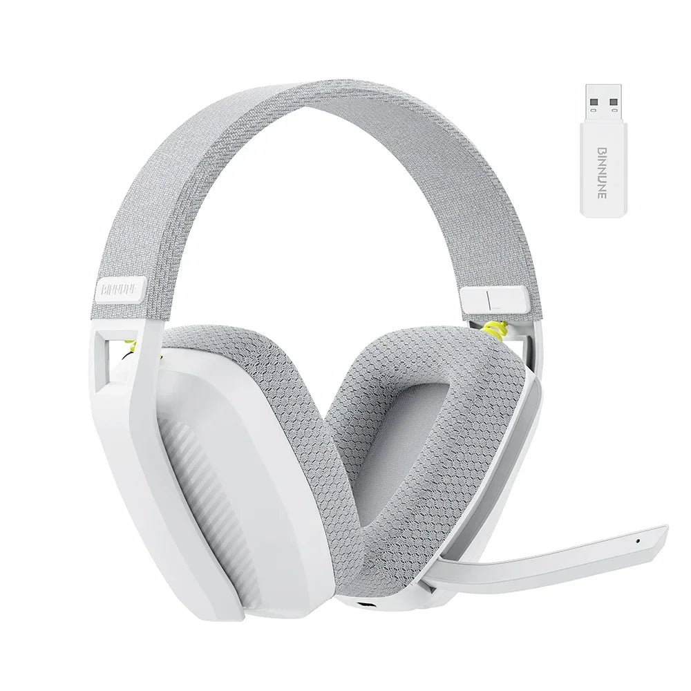 BINNUNE BW06 2.4GHz Bluetooth Gaming Headset with Mic for PS5 PS4 PC Mac Playstation Wireless Gaming Headphone with Microphone