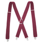 Solid Color Elastic Polyester Suspenders Braces Men Women Black Red Adjustable Straps For Wedding Suit Skirt Accessories Gifts