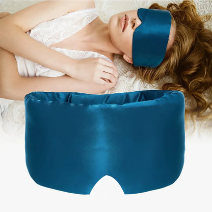 100% Sleeping Mask Mulberry Silk Eyepatch Blocking Light Eyemask Eyeshade Soft Padded Slaapmasker Travel Sleeping Aid